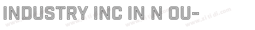 Industry Inc In N Ou字体转换